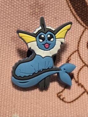 3/$10 Vaporeon Pokémon Croc Charm – Cute Eeveelution Jibbit